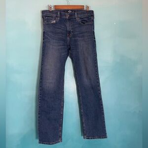 Hollister Men's Dark Blue Straight Jeans